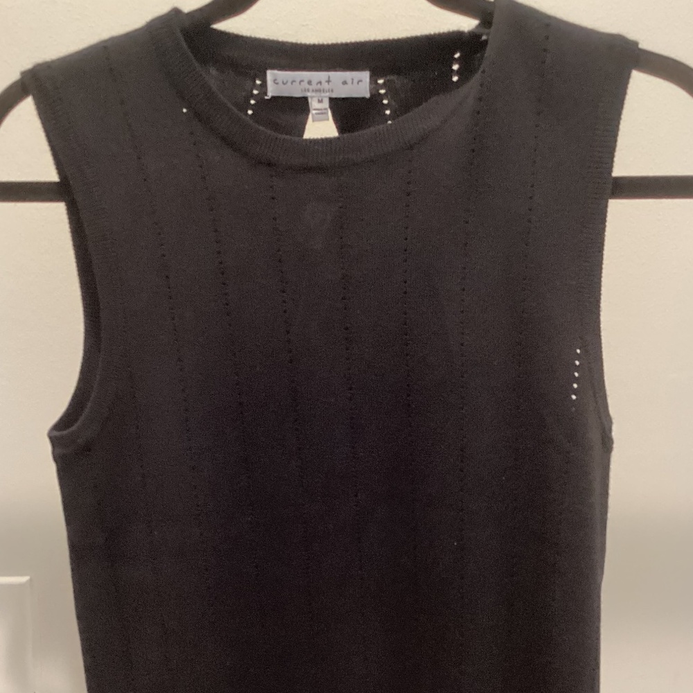 Current Air black sleeveless top